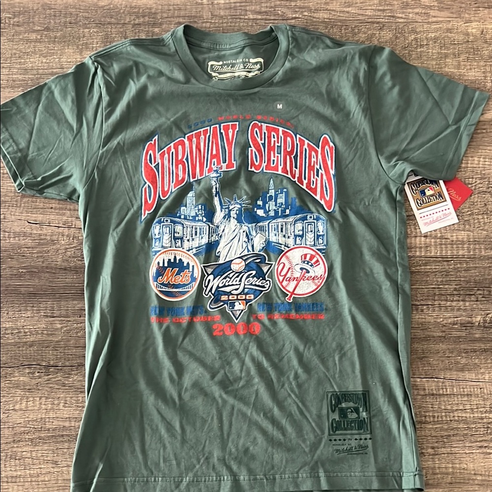 Mitchell & Ness Cooperstown Collection Subway Series Tee - Size Medium NWT